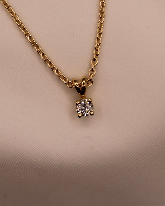 Diamant hangertje 0.1 ct 14K